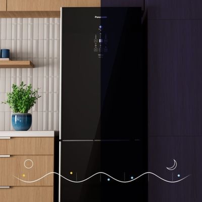 Geladeira Panasonic NR-BB71GV7BA Frost Free 511 Litros Vidro Preta 110V