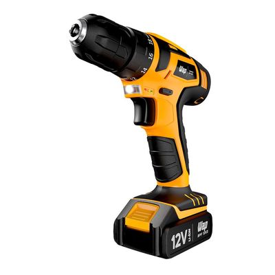 Parafusadeira e Furadeira à Bateria WAP 12V Kit 13 Acessórios Bivolt - BPF-12K3 Preto/Amarelo / Bivolt