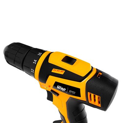 Parafusadeira e Furadeira à Bateria WAP 12V Kit 13 Acessórios Bivolt - BPF-12K3 Preto/Amarelo / Bivolt