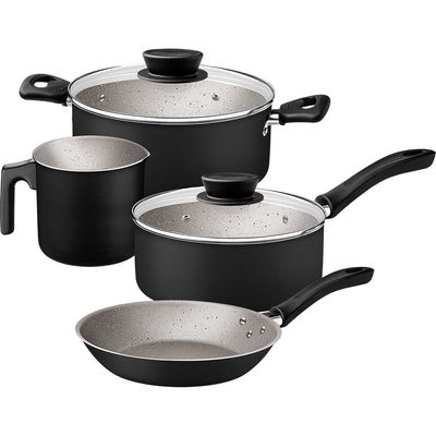 Conjunto de Panelas Tramontina Linz 4 Peças, Preto - 28299/004 Preto