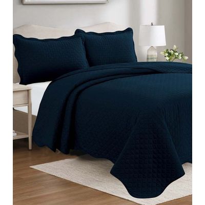 Colcha Focus King Camesa Azul UN / Azul