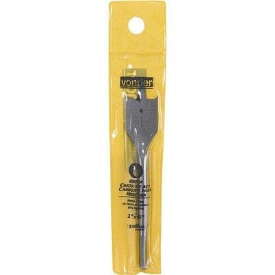 Broca Chata Aço Carbono 1" X 6" - Vonder