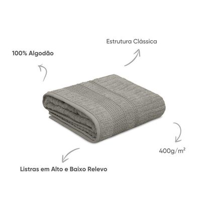 Toalha De Banho Sonata, 100% Algodão Penteado Premium, 68cm X 1,40m, Gramatura 400