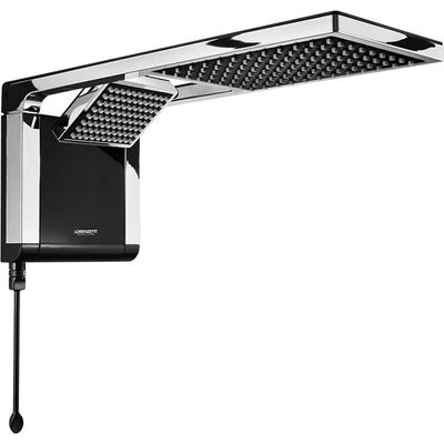 Chuveiro Acqua Duo Black Cromado 220V 6800 Watts 7510105 Lorenzetti Chuveiro Acqua Duo Blac