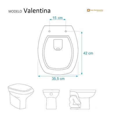 Assento Sanitário Soft Close Valentina Verde Claro Para Vaso Santamarina