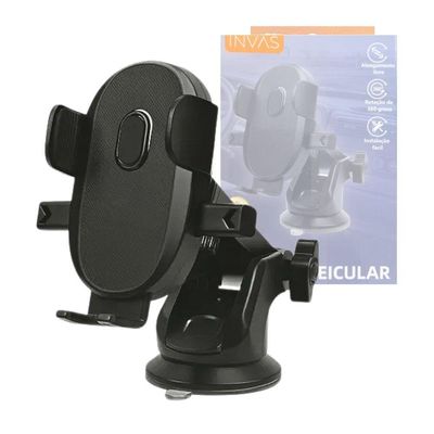 Suporte Veicular Celular Giro 360 Com Trava