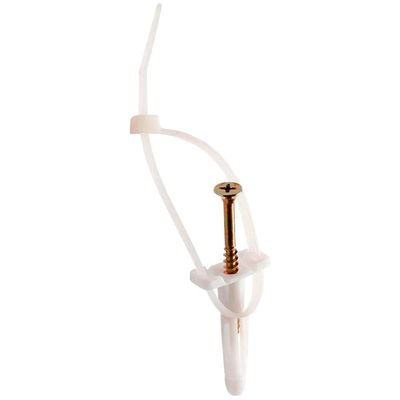 Bucha Plástica 6mm com Abraçadeira 2,5x100mm Cartela 6 Peças Buc796 Foxmix Bucha Plástica 6mm Co