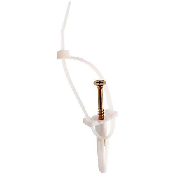 Bucha Plástica 6mm com Abraçadeira 2,5x100mm Cartela 6 Peças Buc796 Foxmix Bucha Plástica 6mm Co