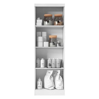 Cômoda Sapateira Sevilha 2004147 E Armário Multiuso New 2000192 Branco Tx - Aramóveis
