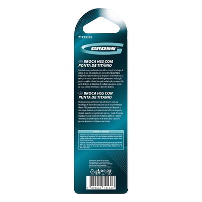 Broca Aço Rápido Nitreto Titânio 4,5mm 2pcs Gross