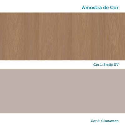 Balcão De Cozinha 80cm 1 Pt 2 Gav Elegance Luciane Móveis Freijó/cinammon