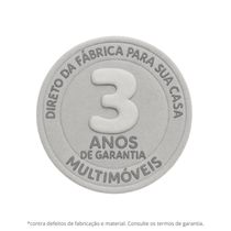 Armário Cozinha Modulada Compacta 260cm Com Balcão Veneza Multimóveis Mp3766 Branco/dourado