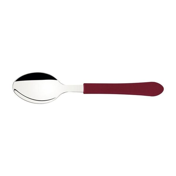 Colher De Mesa Tramontina Leme Com Lâmina Em Aço Inox E Cabo De Polipropileno Carmim Tramontina