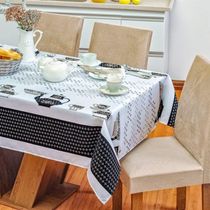 17721570122856 Toalha De Mesa Vilela Em Oxford Quadrada 1,40m X 1,40m 100% Poliéster - Café Da Manhã