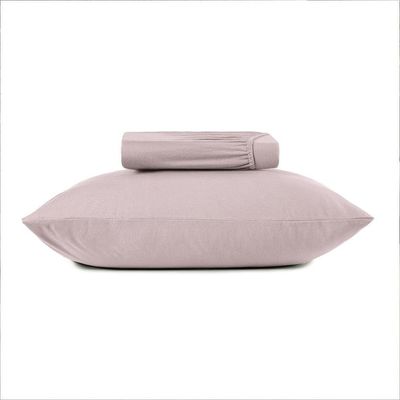 Jogo De Cama Solteiro King 2 Peças Altenburg Malha Fio Penteado Rosê Natural