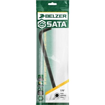Chave Hexagonal (allen) 7/16 Longa, Aço Cromo Vanádio Oxidado, St84607l, Sata Ostenvonder