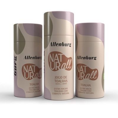 Jogo De Toalha De Rosto 2 Peças Altenburg Naturall Marrom