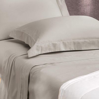 Jogo De Cama Solteiro 3 Peças Altenburg Algodão Lux 200 Fios Cinza Inspiração