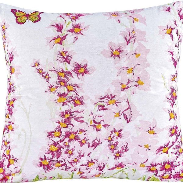 Capa De Almofada Craft 1 Peça Percal 200 Fios 100% Algodão - Estampa Borboletas
