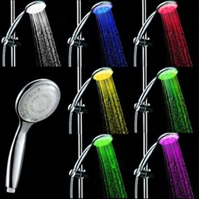 Chuveiro Led Cromoterapia Sensor De Calor Multicores Rgb Banheiro Moderno