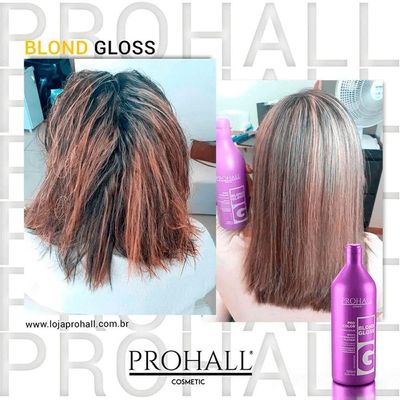 Prohall Pro Color - Máscara Blond Gloss Efeito Loiro Perolado Platinum 500ml