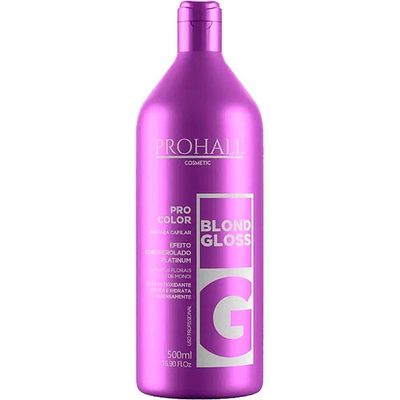 Prohall Pro Color - Máscara Blond Gloss Efeito Loiro Perolado Platinum 500ml