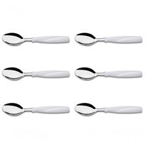 Kit 6 Colher De Mesa Aço Inox Branco Brinox