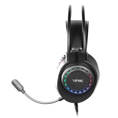 Fone de Ouvido Headset Gamer Vinik Vulcano USB - LED Rainbow - VKHSGVCN