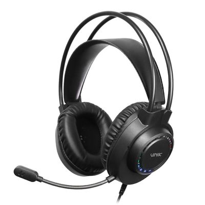 Fone de Ouvido Headset Gamer Vinik Vulcano USB - LED Rainbow - VKHSGVCN