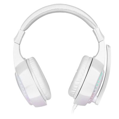 Fone de Ouvido Headset Gamer Vinik Guardian - Branco - LED Rainbow - VKHSGGDB