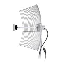 Antena USB Parabolica de Grade Aquario USB-2510 com 2.4 GHZ e Ganho de 25 DBI Cabo de 10 Metros