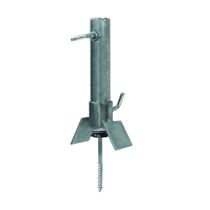 Suporte Antena 10-A Telha Brasilit 32MM Tubo 3/ 4 Prata Cromo
