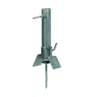 Suporte Antena 10-A Telha Brasilit 32MM Tubo 3/ 4 Prata Cromo