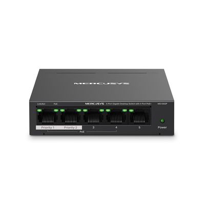 Switch Mercusys 5-PORT Gigabit Desktop SWITCH WITH 4-PORT Poe+ MS105GP - MCS0037