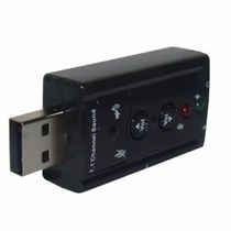Adaptador Audio Placa De Som USB 7.1 Canais Notebook Pc