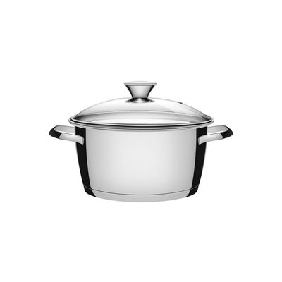Caçarola Funda Tramontina Allegra em Aço Inox com Fundo