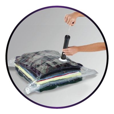 Bomba de Ar Sucção Manual Para Saco a Vacuo Organizador