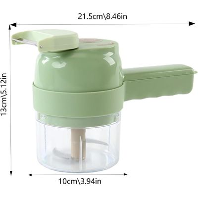 Processador Alimentos Elétrico Mini Triturador USB Picador Alho Inox