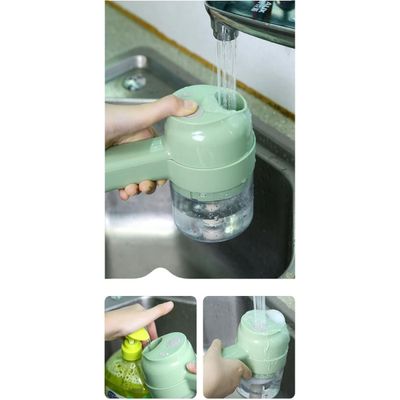 Processador Alimentos Elétrico Mini Triturador USB Picador Alho Inox