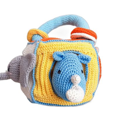 Brinquedo infantil Cubo Mágico Pedagógico Crochê
