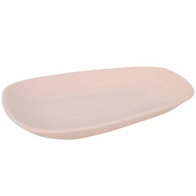 Prato Oval LHermitage Sumatra em Cerâmica 16,40 x 28,40 cm - Marfim
