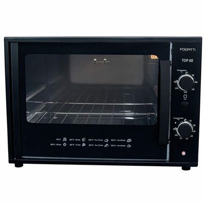 Forno Elétrico Top60 De Bancada 60 Litros Fogatti BLACK / 110v
