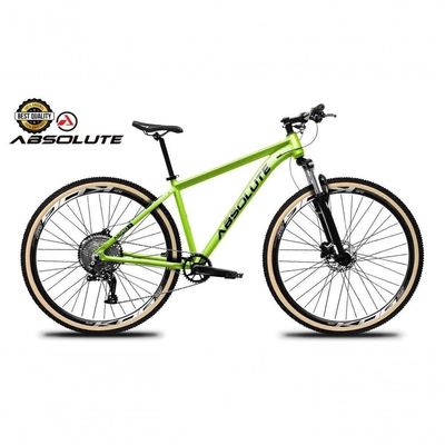 Bicicleta Aro 29 Nero 5 Peças Inteira Absolute 12v Hollowtech Hidráulica  Trava No Guidão Verde 17