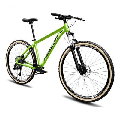 Bicicleta Aro 29 Nero 5 Peças Inteira Absolute 12v Hollowtech Hidráulica  Trava No Guidão Verde 17