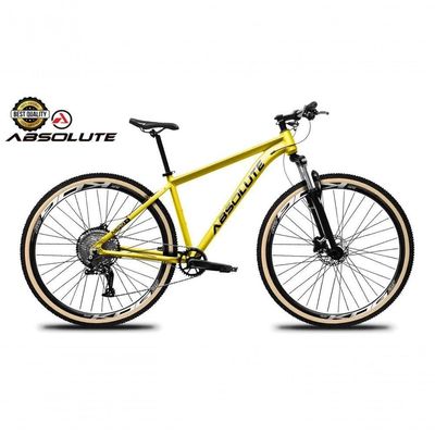 Bicicleta Aro 29 Nero 5 Peças Inteira Absolute 12v Hollowtech Hidráulica  Trava No Guidão Amarelo 15