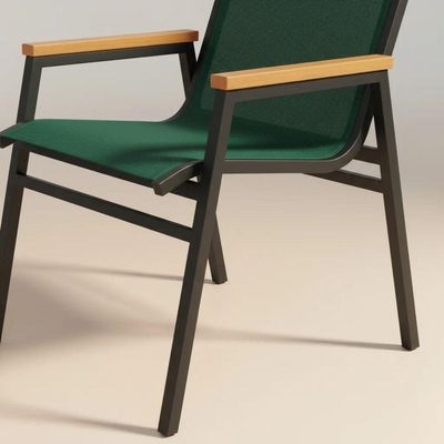 Kit 2 Cadeiras De Praia Piscina Resistente Sol Chuva Maresia Verde