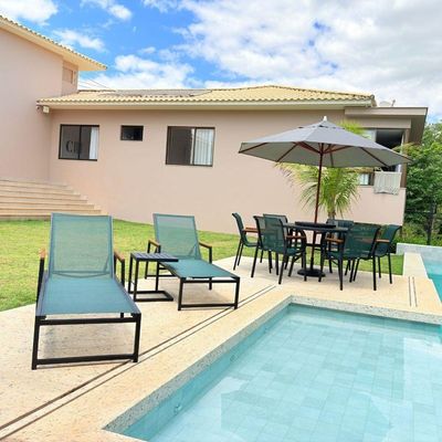 Kit Moveis Piscina Jogo De Mesa Espreguiçadeira Resistente Verde Tendência 2026 Nossa Kasa