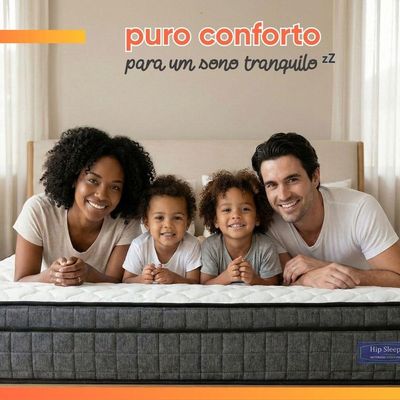 Colchão Solteiro Ortopédico D33 Euro Pillow Ultra 88x188x25cm Grafite