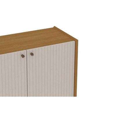 Buffet De Sala Jantar Vértice C- 2 Portas Frisadas Cinamomo-off White - Genialflex