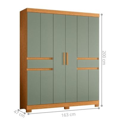 Armário De Quarto E Prateleiras 10 Portas Cinamomo